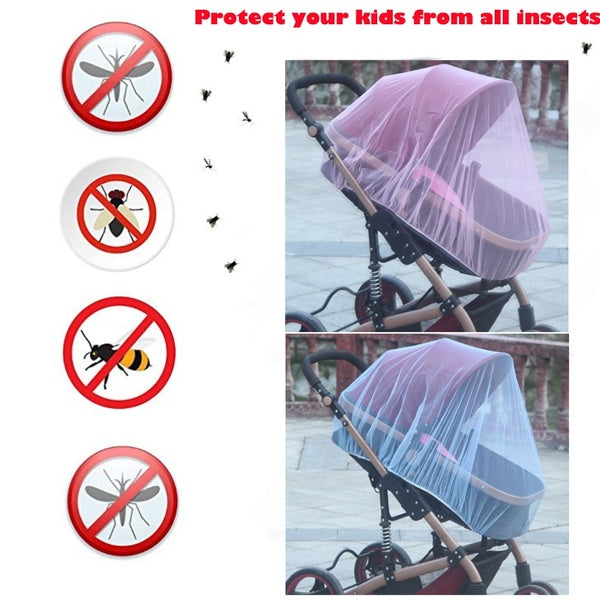 New Toddler Infant Baby Stroller Mosquito Net Crip Netting Pushchair Insect Safe Mesh Cover for Pram Car Seat