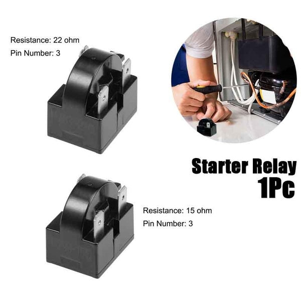 15-22 Ohm 3 Pin Refrigerator Starter Relay