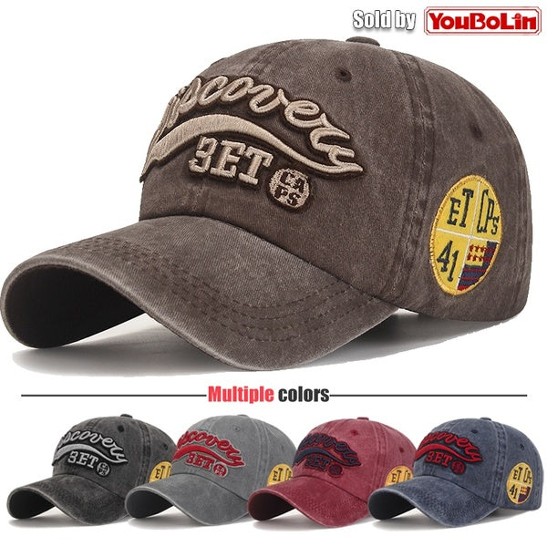 New mens and womens fashion classic pure cotton outdoor sport and leisure baseball cap Embroidered washed style element snapback hats men hat women h