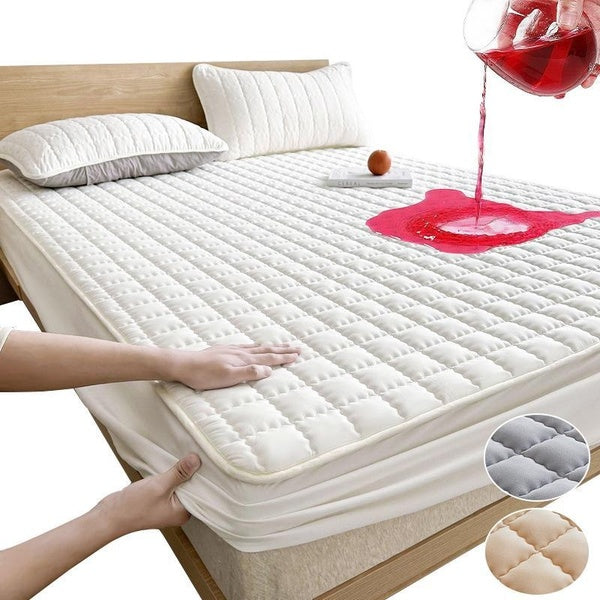 1pc 3D Air Fabric Thick Mattress Cover, 100% Waterproof Mattress Protector, Soft and Breathable Fitted Bed Sheet (No Pillowcase)