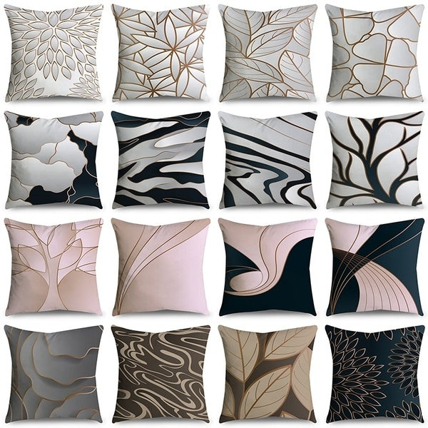 HD Printing Simple Style 45x45cm Microfiber Pillowcases Pillow Covers Cushion Cover Sofa Bedding Home Decor