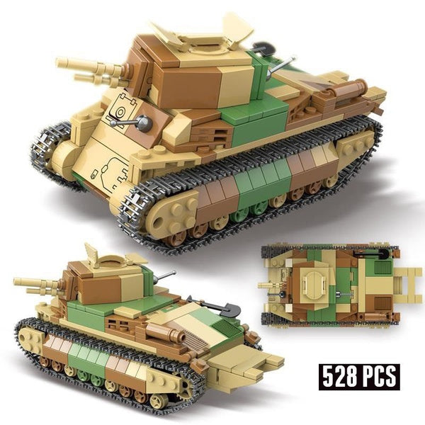 WW2 Military Series World War II Type Medium Tank DIY Model Building Blocks Soldier SWAT Bricks Toys Christmas Gifts