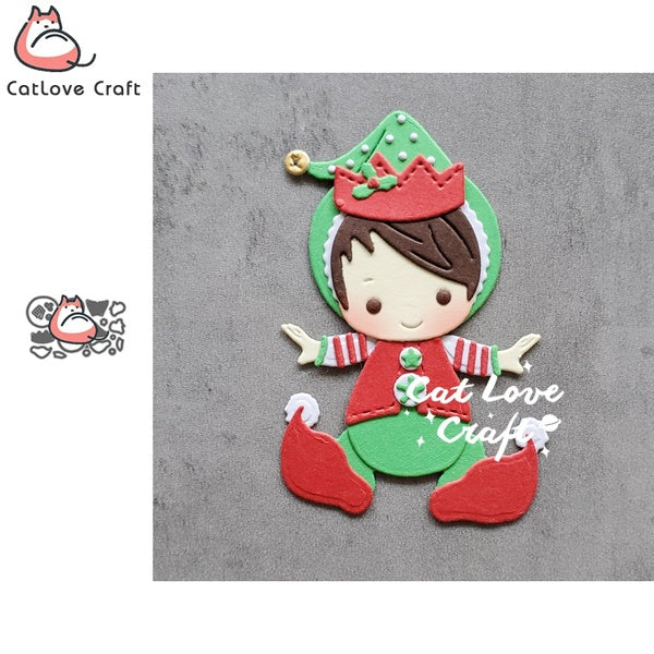 Catlove elfes bébé métal matrices de découpe Scrapbooking moule couteau pochoir découpe carte faisant bricolage artisanat gaufrage nouveaux matrices