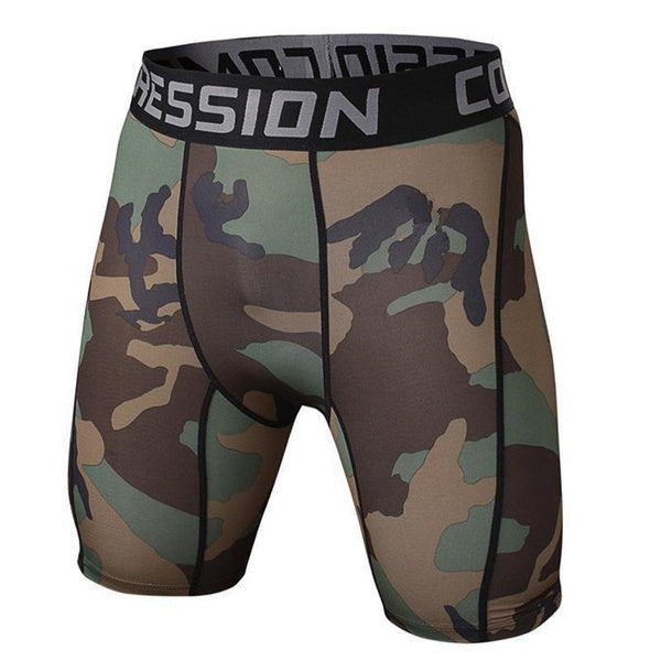 Men Running Gym Fitness Wicking Shorts Compression Tight Pants(one Piece)