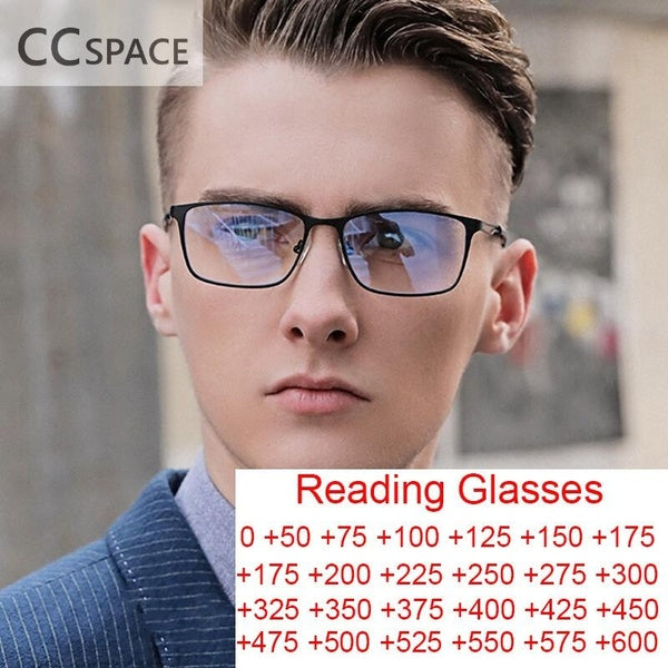 New Metal Reading Glasses with Small Frame Artistic Hollow Fashion Prescription Optical Frame Glasses R802117