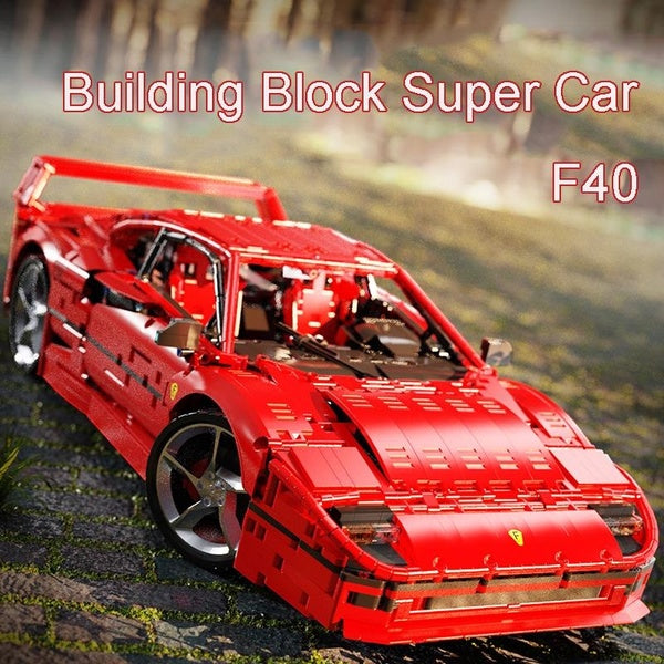 New 4026pcs F40 Super Racing Sport Car Model Building Block Assembly Educational Brick Toy Children Boy Gift