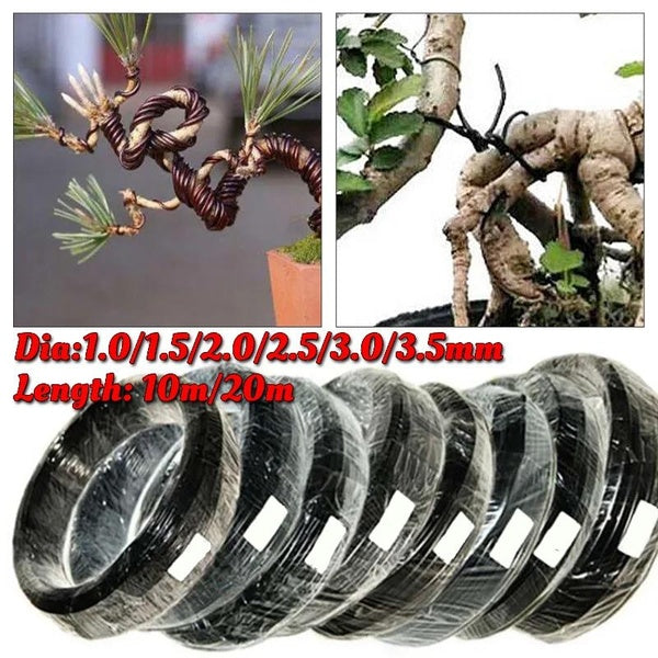 10m-20m Bonsai Wire Plant Support Anodized Aluminum Bonsai Training Wire for Plant Shaping and Training Various Bonsai Plants Gardening Branch Fixing