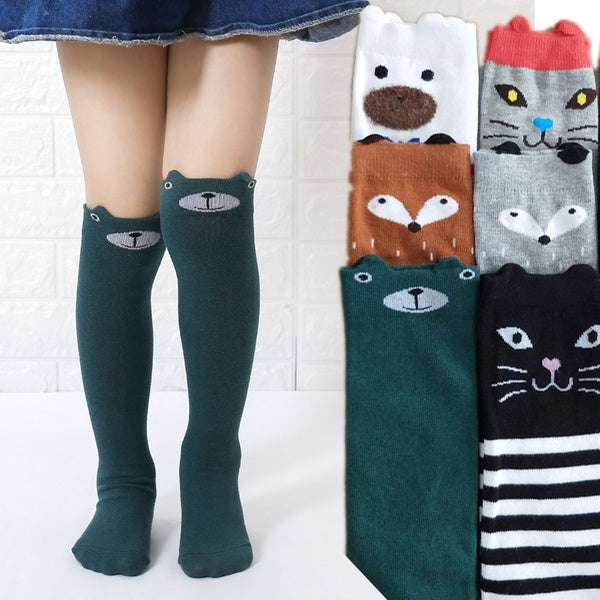 3-12 years Children's socks tube socks baby stockings cartoon straight socks cotton socks