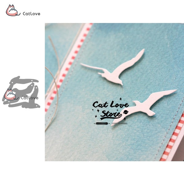3PCS Seagull Animal Metal Cutting Dies Stencil For DIY Scrapbooking Paper Card Decorative Craft Dies Embossing Die Cuts New 2019