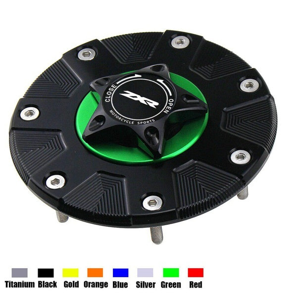 ZXR Gas Fuel Tank Cover for Kawasaki ZXR400 ZXR750 1991-1999 Motorcycle Accessories CNC Aluminum Oil Cap Motorbike