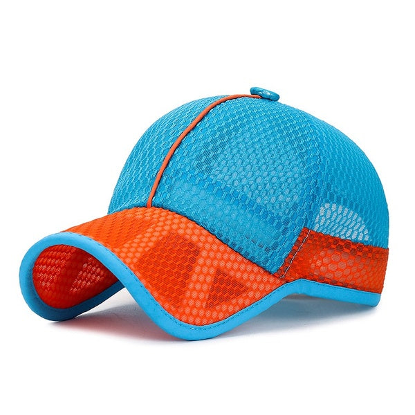 Summer Boys Girls Baseball Cap Quick Dry Mesh Sun Hat for Children