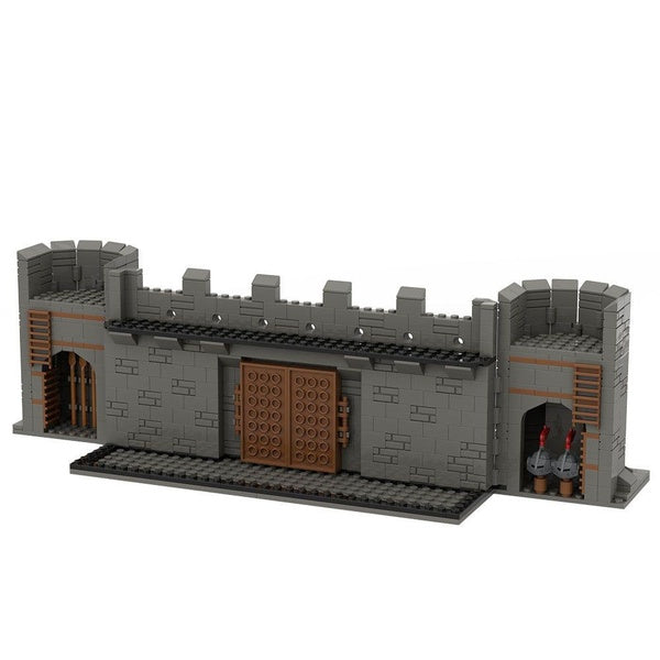 Medieval Military Model Series Military Protective City Walls DIY Accessories Building Blocks Bricks Gifts