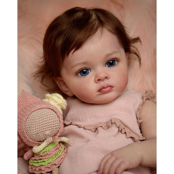 60cm-24inch Handmade Lifelike Reborn Cloth Body Baby Doll Tutti Reborn Babies Toys Reborn Babe Girl Dolls