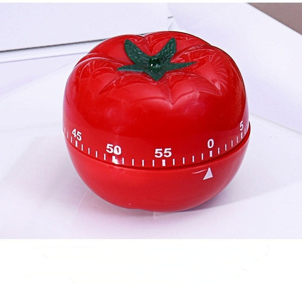 1PC New Kitchen Timer Fashion Cute Indoor Tomato Mechanical Countdown Timer Reminder Cooking Tools Kitchen Tools Tomato Shape 1-60min Cooking Clock T