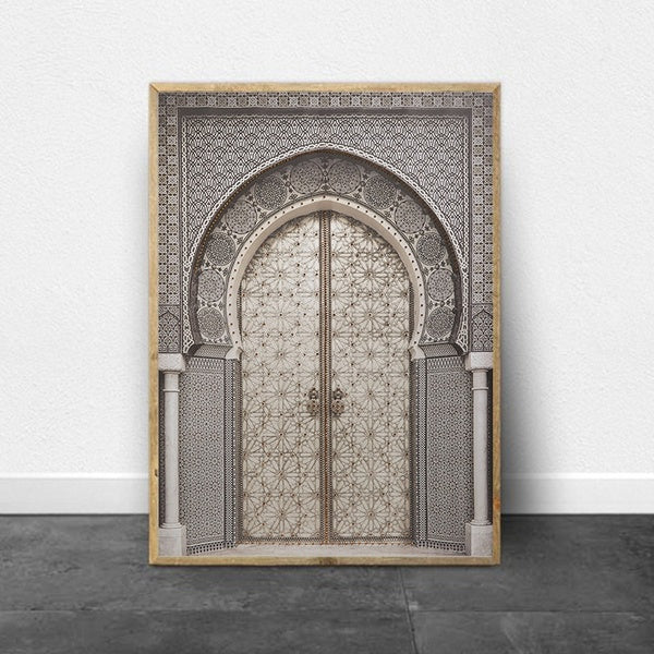 Pink Moroccan Arch Travel Wall Art Canvas Painting Poster Ancient Gate Morocco Door Artwork Pictures Prints Home Wall Art Decor