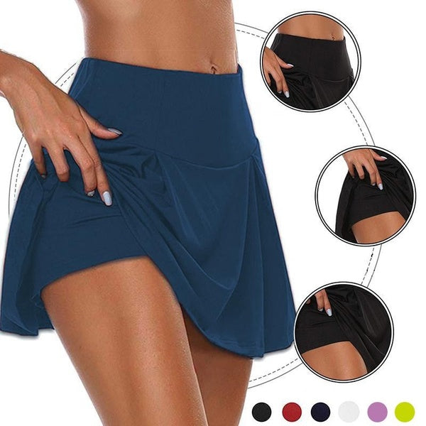 Women's Fashion Quick-drying Athletic Skort Running Tennis Golf Gym Sports Workout Skirt,Fitness Short,Workout Skirt,Short Leggings(S-5XL)Plus Size