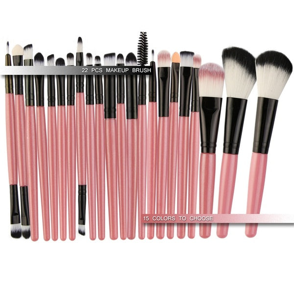 22-15-8-5 Pcs Makeup Brush Set Eyeshadow Eyeliner Lip Powder Foundation Cosmetic Makeup Brushes QWY377