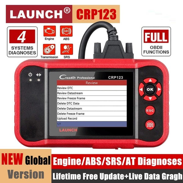 2023 NEW LAUNCH X431 CRP123 OBD2 Scanner Car Engine Transmission ABS SRS Diagnostic Tool