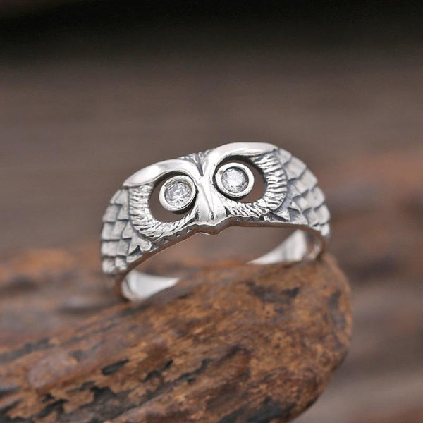 Mode Creative Owl Ring Finger Crown Ring European and American Party Punk Ring Bijoux pour femmes