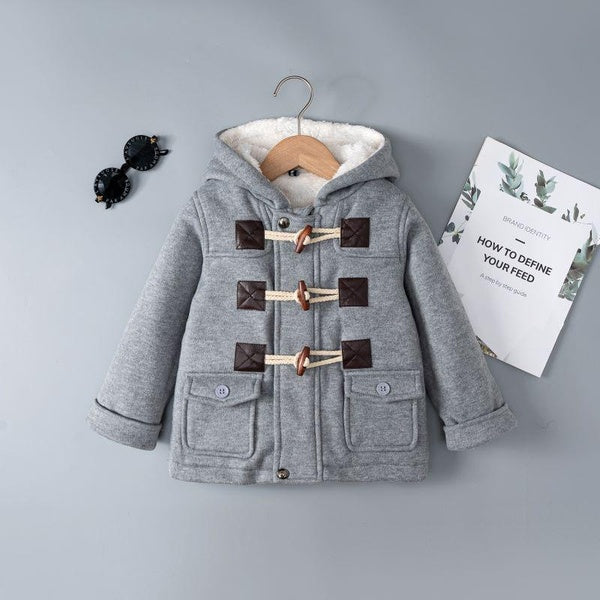 Baby Boys Jacket Autumn Winter Outerwear Coat Cotton Thick Kids Clothes Children Clothing With Hooded
