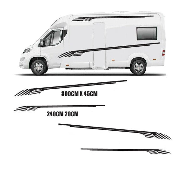 set 4pcs Motorhome graphics stickers decals camper van caravan universal fitting zq002