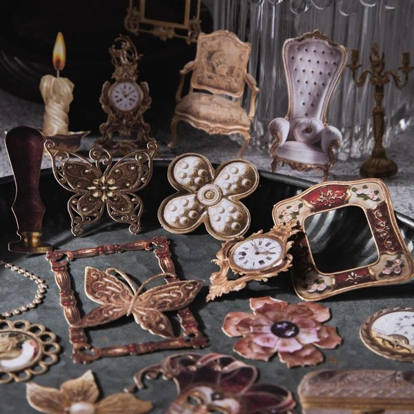 30Pcs-Pack Vintage Decorative Material Paper Perfect for Journaling Ideas Scrapbooking DIY Supplies