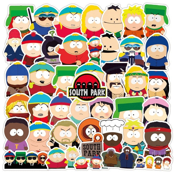 10-50Pcs Anime Cute South Park Stickers South Park graffiti Stickers for DIY Luggage Laptop Skateboard Motorcycle Bicycle Sticker