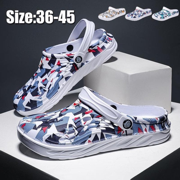 New Fashion Mens Sandals Summer Beach Slides Bathroom Anti Slip Slipper Male Soft Sandals Simplicity Light Casuals Flats Shoes