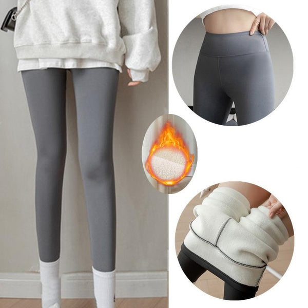 Autumn and winter leggings warm lamb fleece thick high-waisted pants small leggings fashion leggings