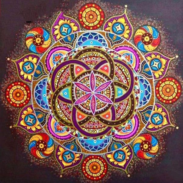 Diamond Painting 5d Mandala Diamond Art Farmhouse Home Decor Mosaic Flower Handmade Gift Wall Art