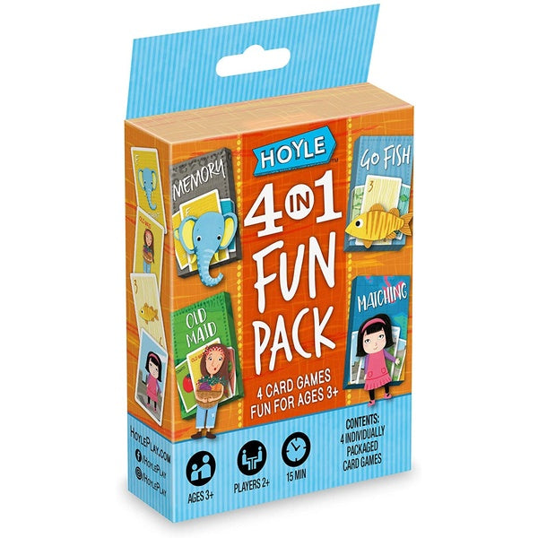 Hoyle 4 In 1 Kids Fun Card Games, Ages 3 And Up