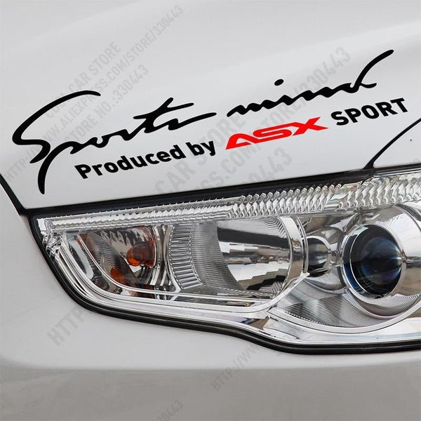 New Arrival Sports Mind Car Covers Sticker Decal For mitsubishi ASX car accessories