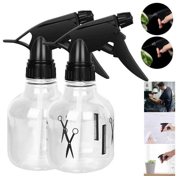 1-2-3PCS Empty Plastic Spray Bottle, 110-250ml with Adjustable Head Sprayer - Refillable Sprayer for Water, Hair, Gardening, Plants, Pets and Househo
