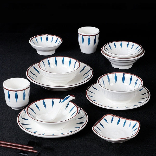 Kitchen Supplies Dinnerware Japanese Melamine Tableware Anti-Fall Plastic Bowl Ramen Bowl Hat Bowl Decoration