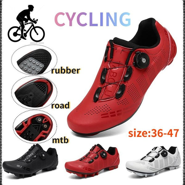 Professional Bicycle Shoes Men MTB Cycling Shoes Women Self-Locking Carbon Road Bike Sneakers Outdoor Waterproof Lockless Biking Shoe