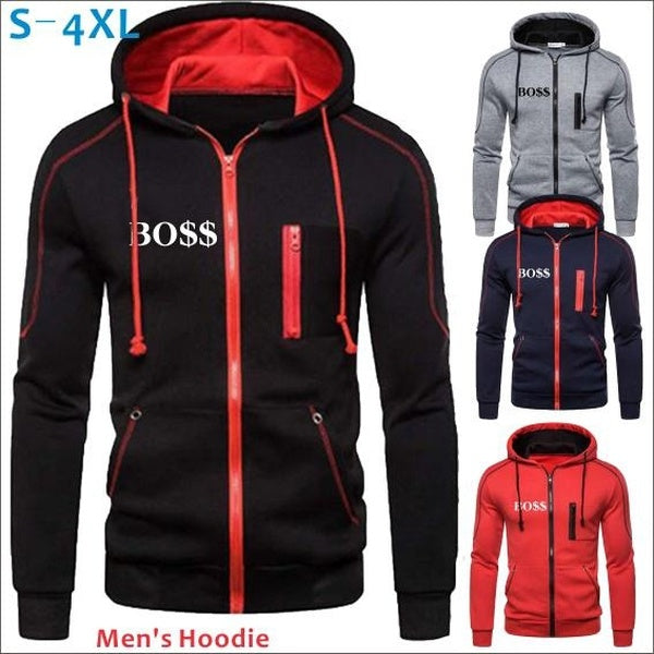 Newest Fashion Hot High-quality Men's Personality Hoodie Sweatshirt Sports Pullover Hoodie Jacket Zipper Coat