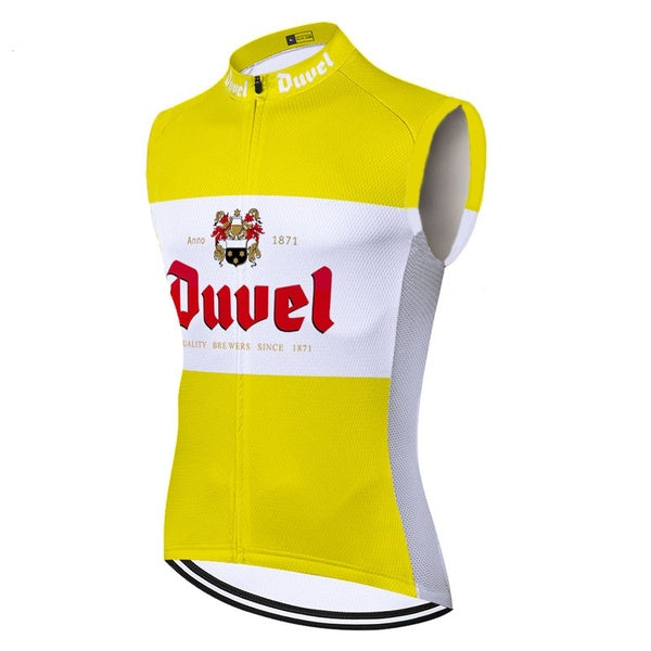Summer DUVEL Racing Bicycle Sleeveless Cycling Vest Men Cycling jerseys shirt Bicycle Bike Clothing Top Jersey Quick Dry Short Sleeve Cycling Jersey