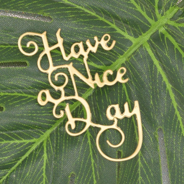Have A Nice Day Words Metal Cutting Dies For DIY Scrapbooking Album Gift Card Making Paper Embossing Dies