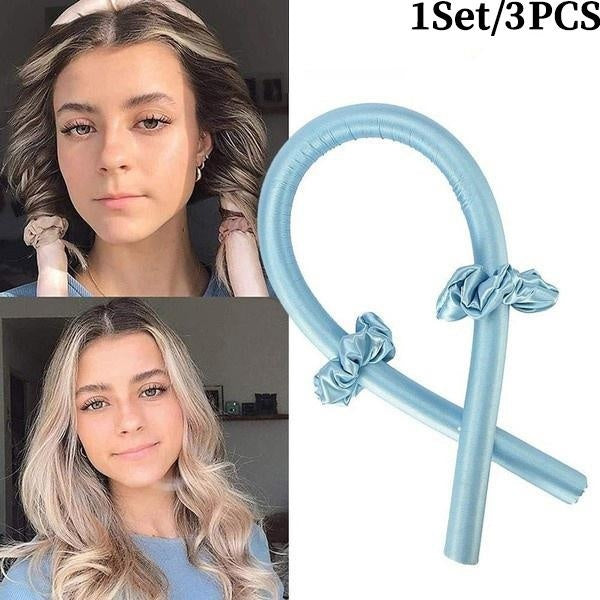 1Set-4PCS Heatless Curling Rod Headband No Heat Curls Ribbon Hair curler Sleeping Soft Headband Hair Curlers DIY Hair Styling Tools