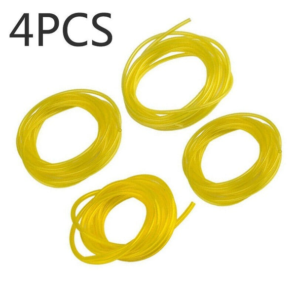 4Pcs-set 4 Sizes 1m Petrol Fuel Gas Line Pipe Hose Tube Trimmer Chainsaw Blower Part Petrol Line Oil Gas Resistant for Trimmer Chainsaw Saw Blower