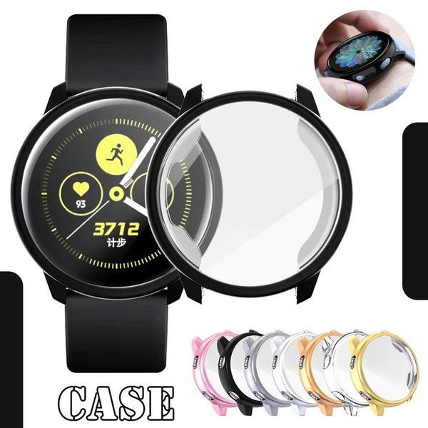 All-Around TPU Case for Samsung Galaxy Watch Active - Active 2 40mm 44mm Soft Bumper Cover Screen Protector accessories Matron Inn