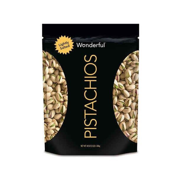 Wonderful Lightly Salted Pistachios, 48 oz