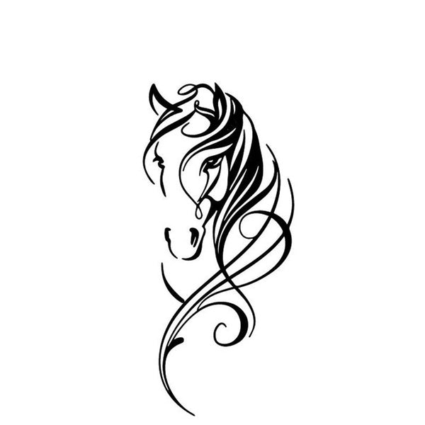 Horse Fashion Creative Car Door Car Sticker Decoration Pattern Vinyl Decal.