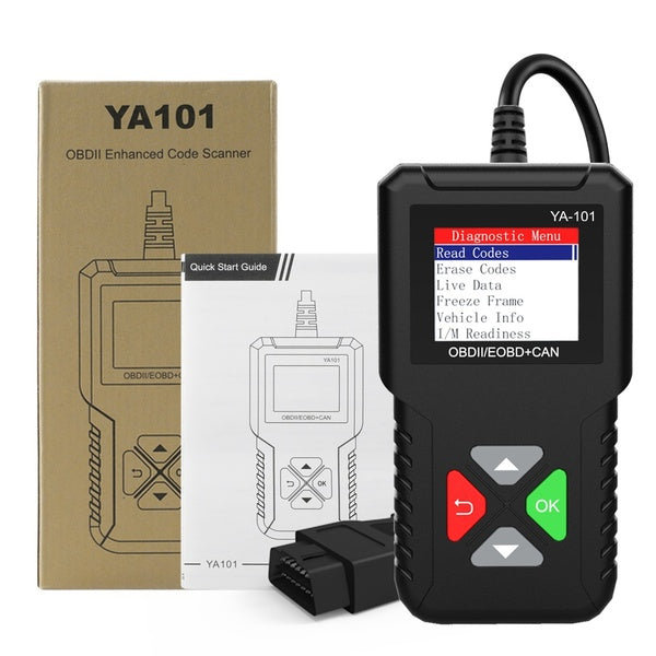 Car OBD2 Scanner YA-101 Car Code Reader for Check Engine Light,O2 Sensor,EVAP Test, On-Board Monitor Test,Smog Check,Code Reader OBD2 Diagnostic Scan