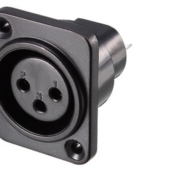 3-Pin XLR Femelle Jack Montage Sur Panneau Pour Microphone Connecteur Adaptateur Convertisseur Haut-Parleur Twist Lock 10 Pcs YL3063