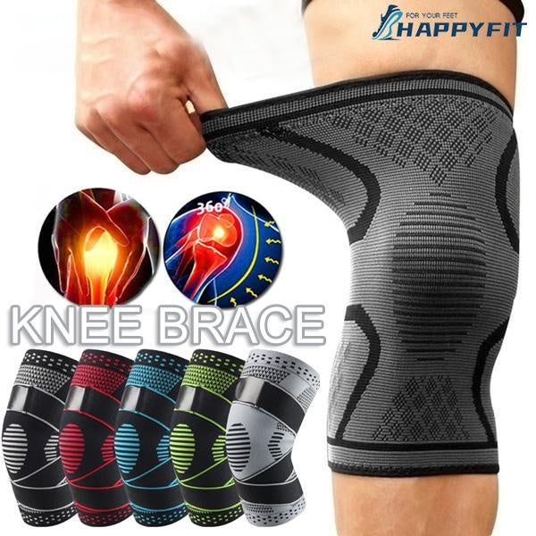 HAPPYFIT Professional Knee Pads Braces Sports Support Kneepad Men Women for Arthritis Joints Protector Fitness Compression Sleeve