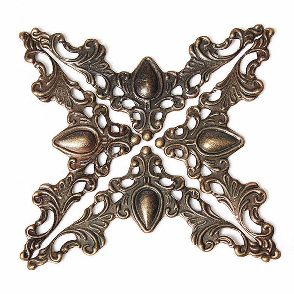 20-50-100 PCS Decorative Protector Cover For Antique Brass Jewelry Box Protector Metal Corner New Box Book Scrapbook Album Corner