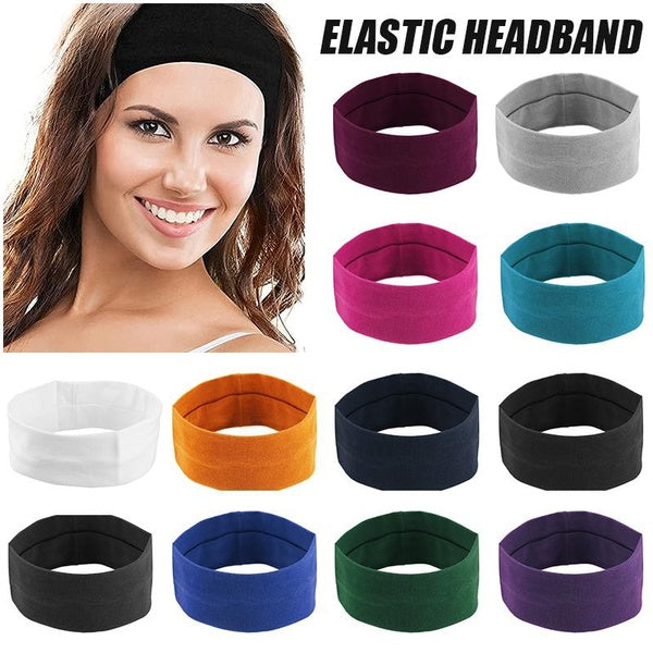 1 Pc Coton Stretch Sport Bandeau Anti-dérapant Élastique Bandes De Cheveux pour Hommes Femmes Turban Yoga Gym Cyclisme Courir Bandeau Sport Bandeau C