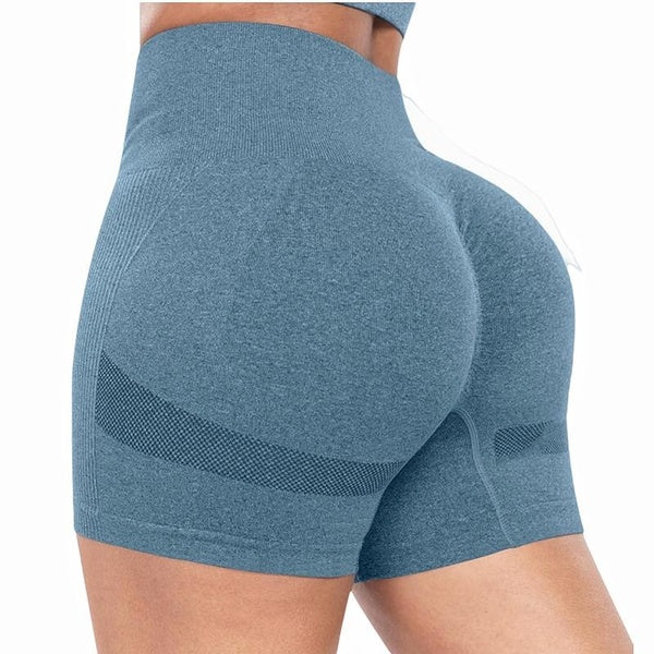 Shorts de sport pour femmes, pantalons de Yoga d'été, shorts de levage de hanche sans couture taille haute pour Yoga Fitness (1 pièce)