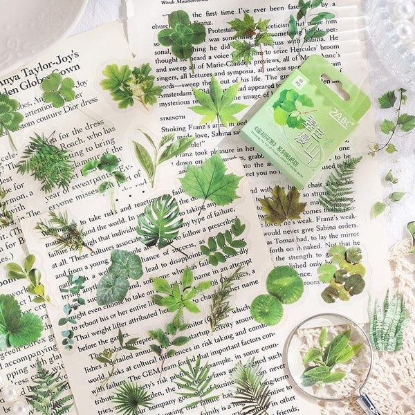 50Pcs-Pack Flowers & Plants Series Decorative Stickers Perfect for Collage Journaling Scrapbooking Diy Supplies